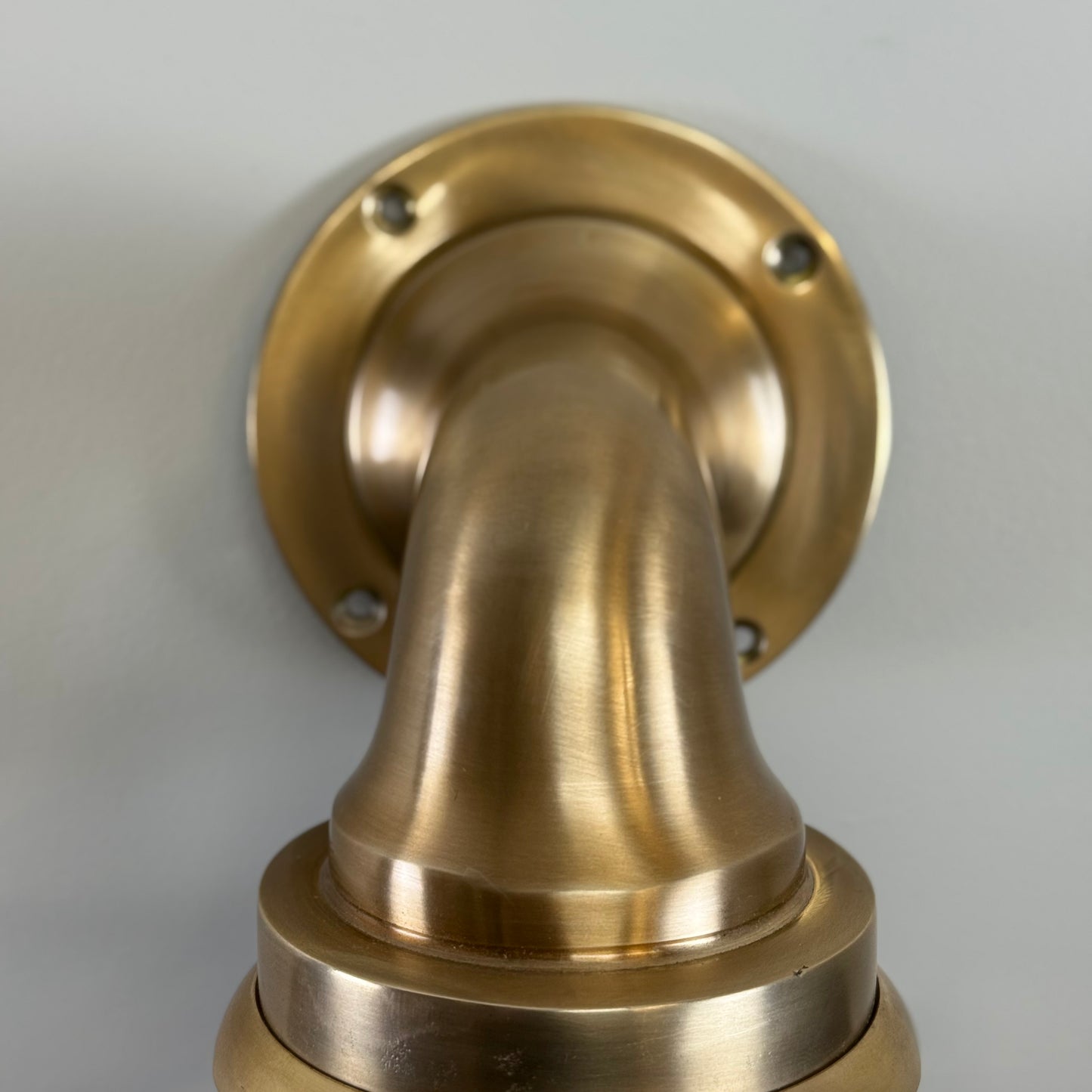 Beachamwell ~ Bulkhead Outdoor & Bathroom Sconce Wall Light | Solid Antique Brass | 10.5 Inch *Factory Second*