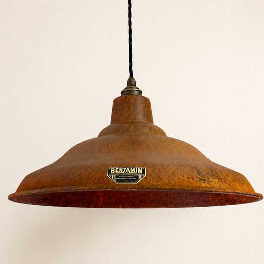Bawsey Rusted Lampshade Pendant Light - 16 Inch *Pre Order*