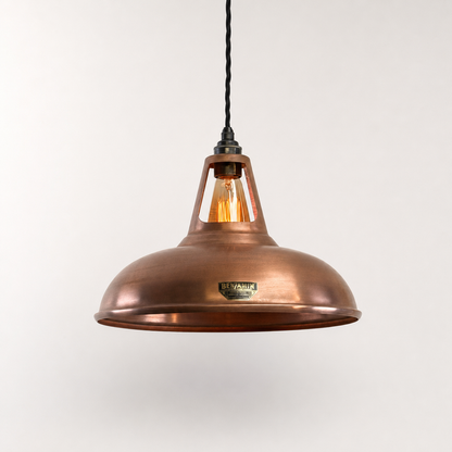 Cawston XL Antique Copper Coolicon Lampshade Pendant Light - 14 Inch