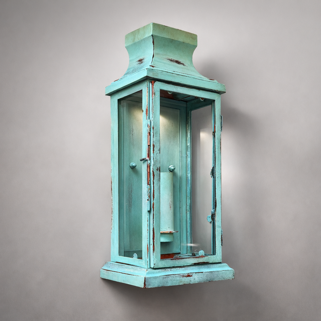 Reedham - Verdigris Wall Lantern Sconce Light