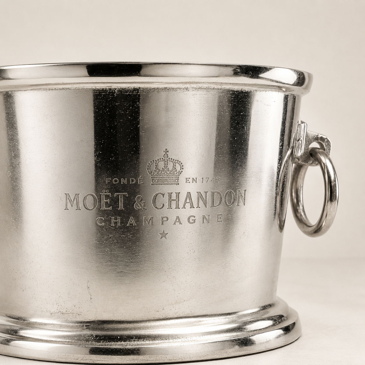 Moët & Chandon Raw Cast Aluminium Champagne Ice Bucket | Wine Cooler