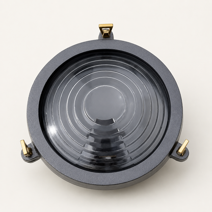 Wroxham - Pewter Round Bulkhead Wall & Ceiling Light - 9 Inch