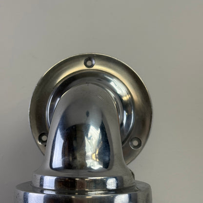 Beachamwell ~ Bulkhead Outdoor & Bathroom Sconce Wall Light Polished Silver  **Factory Second** | 10.5 Inch