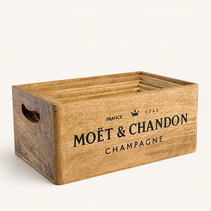 Moët & Chandon Inspired Wooden Champagne Storage Crates