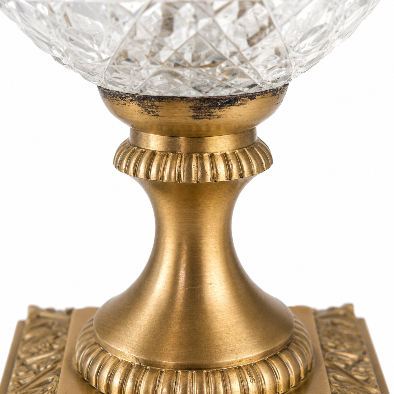 Solid Brass & Glass Table Lamp Vintage Style | Bedroom | Bedside Reading Light
