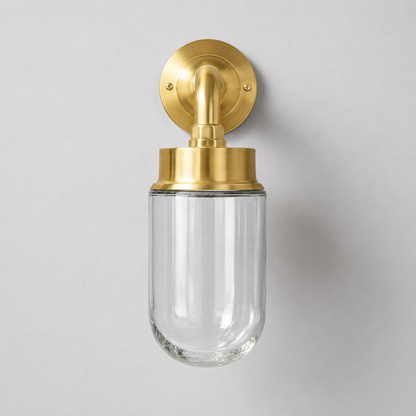 Paston - Solid Brass Wall Light Outdoor & Bathroom Sconce - 11.5 Inch