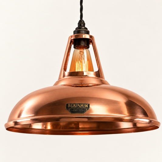 Cawston XL Handspun Solid Copper Coolicon Pendant - 14 Inch | Factory Second