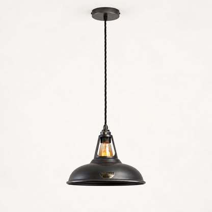 Cawston Pewter Grey Coolicon Lampshade Pendant Light *Factory Second* - 11 Inch