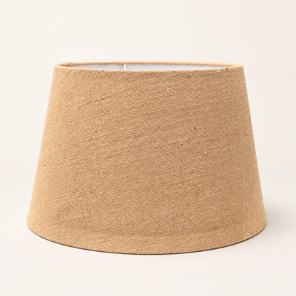 Natural Woven Hessian Tapered Drum Lampshade