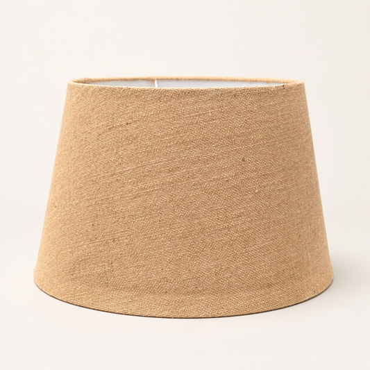 Natural Woven Hessian Tapered Drum Lampshade