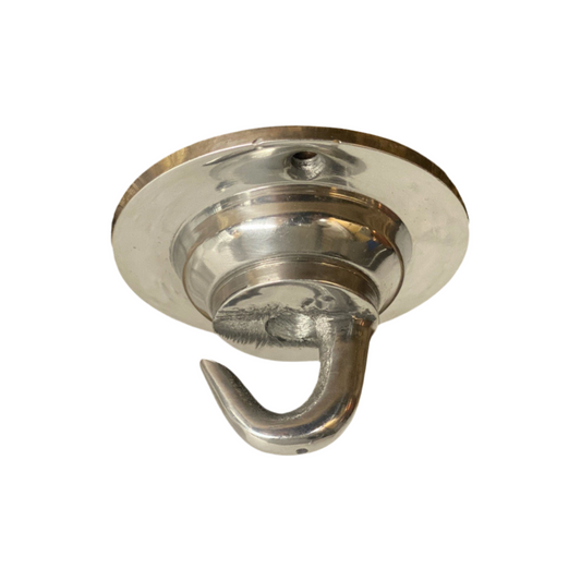 Holkham ~ Solid Polished Industrial Hook | Ceiling Hanging Light Plant Hanger