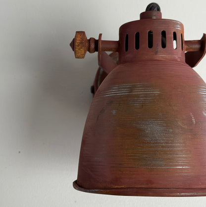 Colby ~ Solid Rusted Steel Short Adjustable Arm Industrial Wall Light | Spot light | Table | Vintage