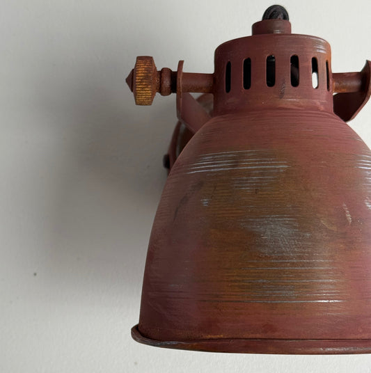 Colby ~ Solid Rusted Steel Short Adjustable Arm Industrial Wall Light | Spot light | Table | Vintage
