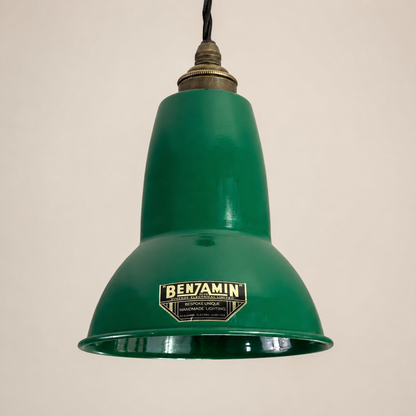 Alby Racing Green Shade Pendant Set Light ~ 6 Inch