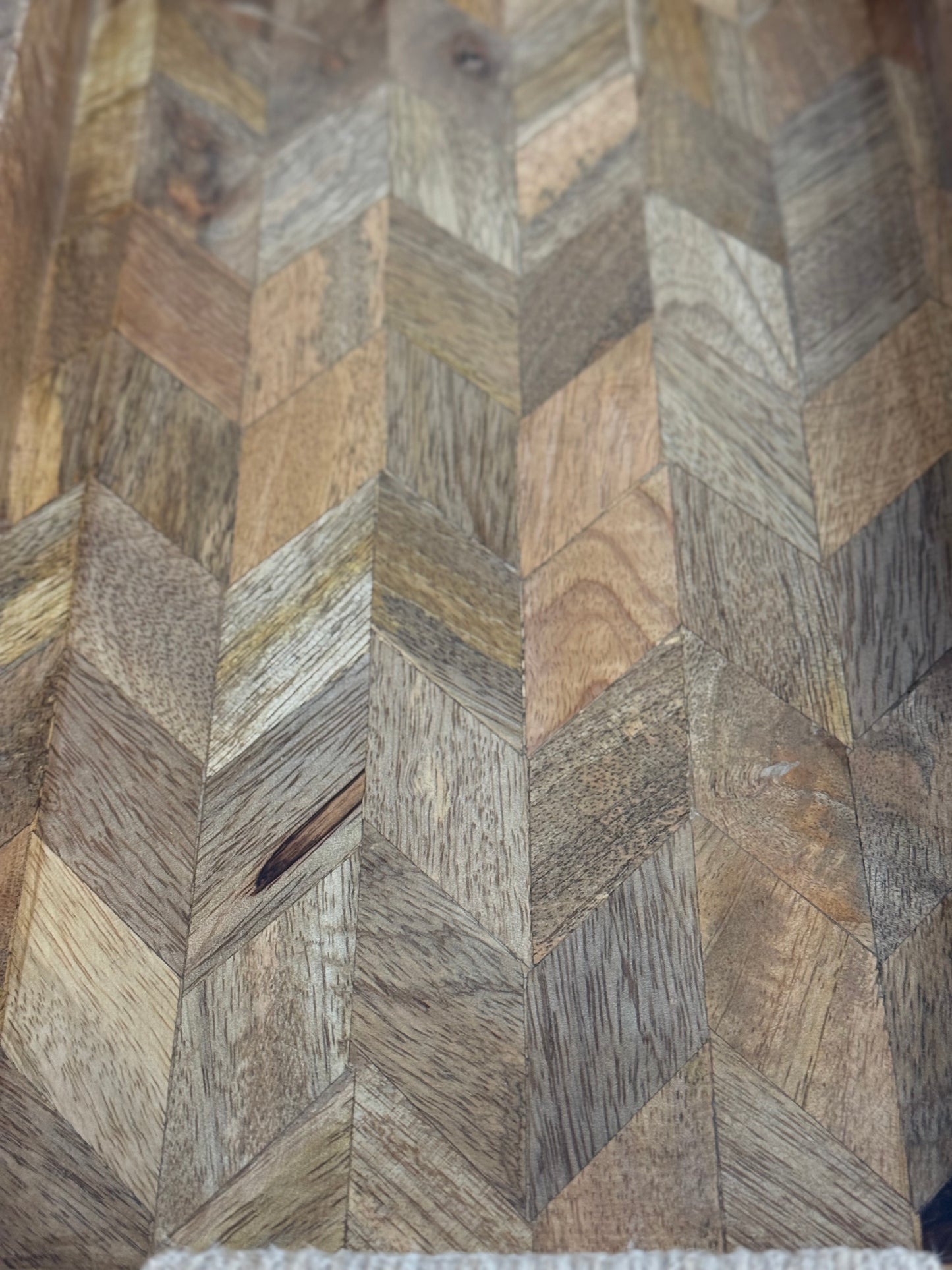 Moët & Chandon Champagne Medium Serving Tray Natural Wooden Patchwork