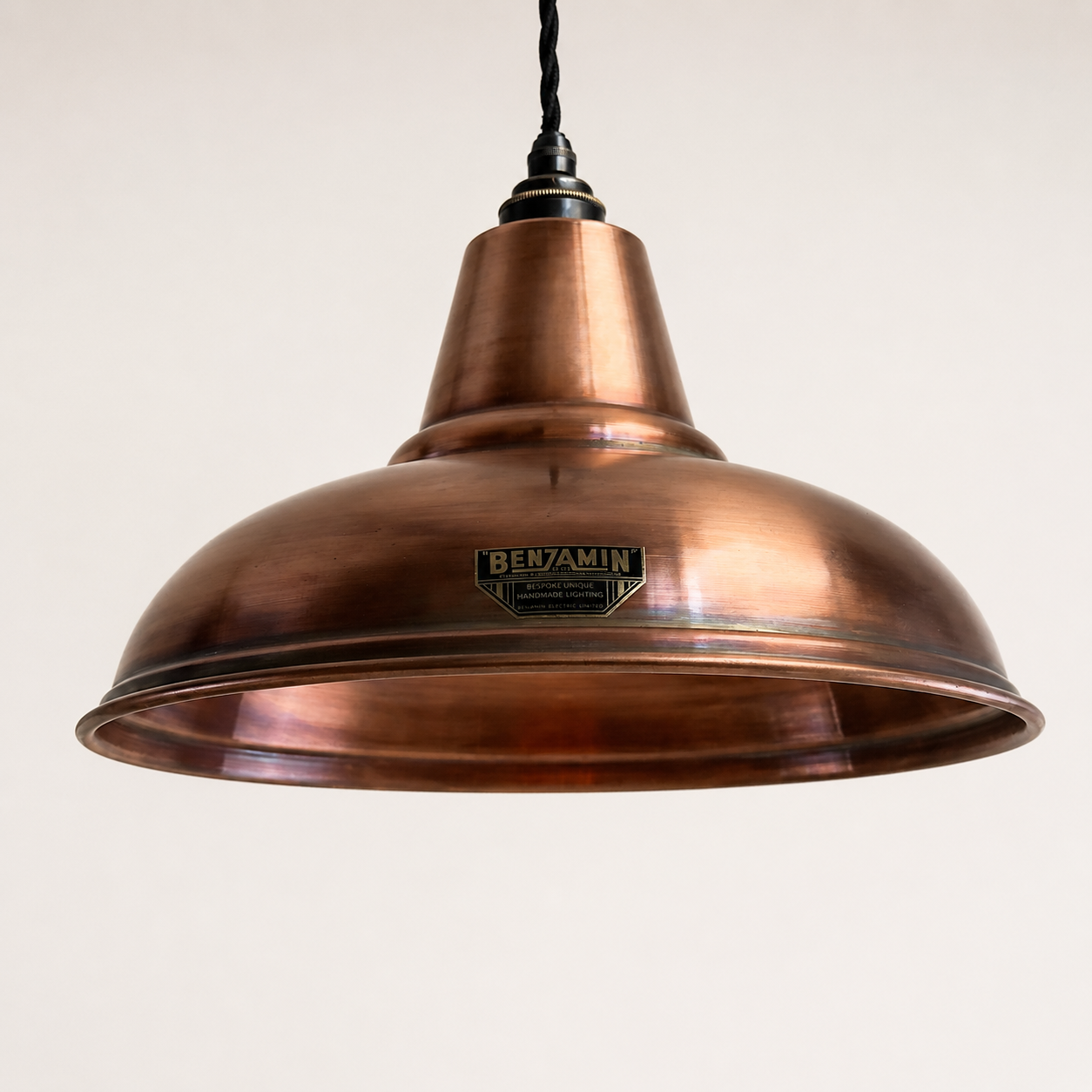 Sedgeford Antique Copper Lampshade Pendant Ceiling Light ~ 12.5 Inch