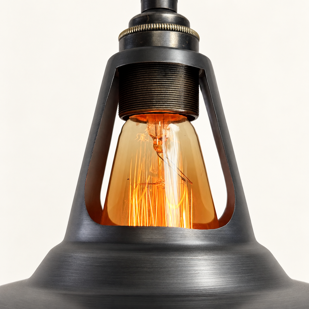 Cawston Pewter Grey Coolicon Lampshade Pendant Light *Factory Second* - 11 Inch