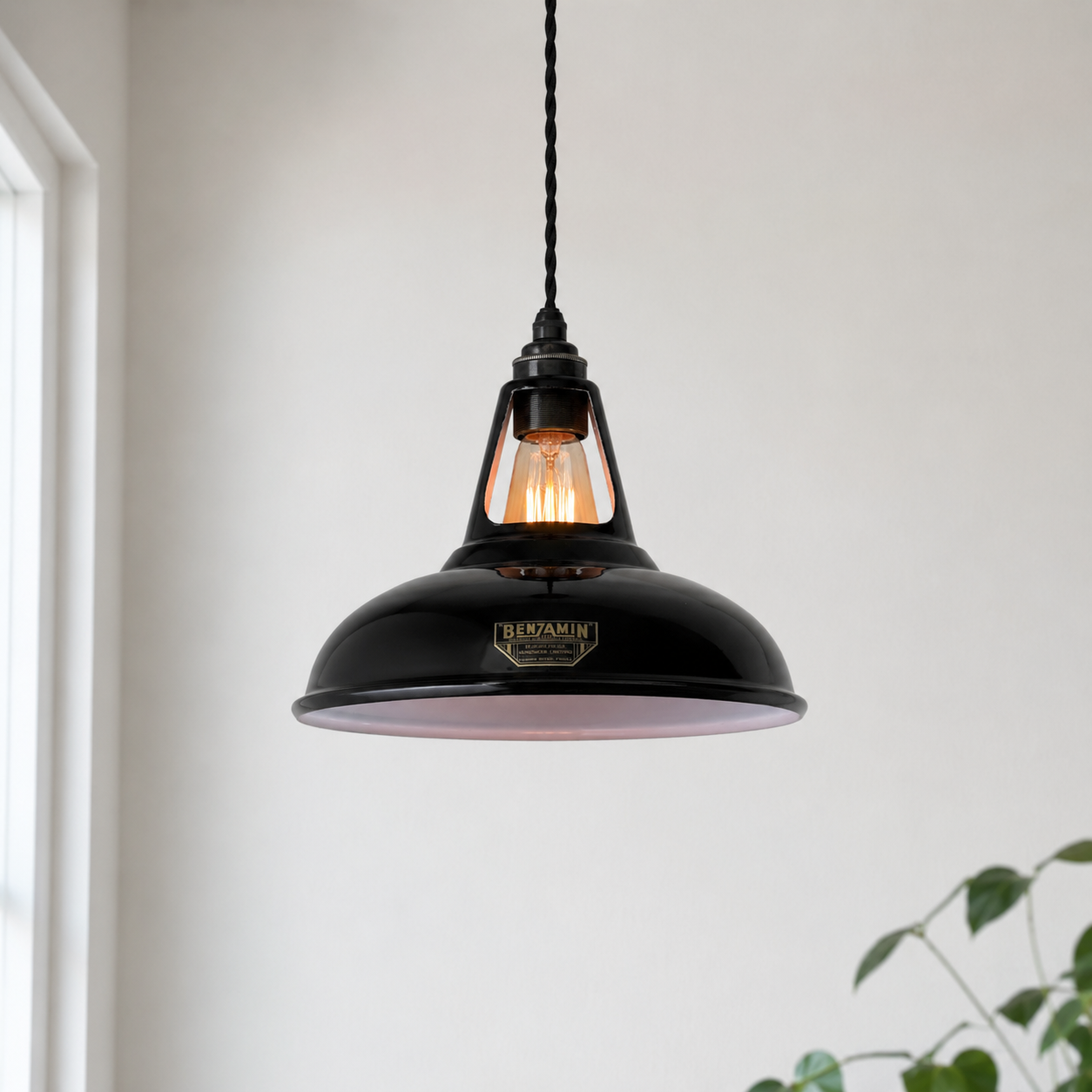 Cawston - Midnight Black Slotted Coolicon Pendant Light | 11 Inch *Factory Second*