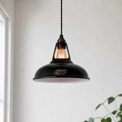 Cawston - Midnight Black Slotted Coolicon Pendant Light | 11 Inch *Factory Second*