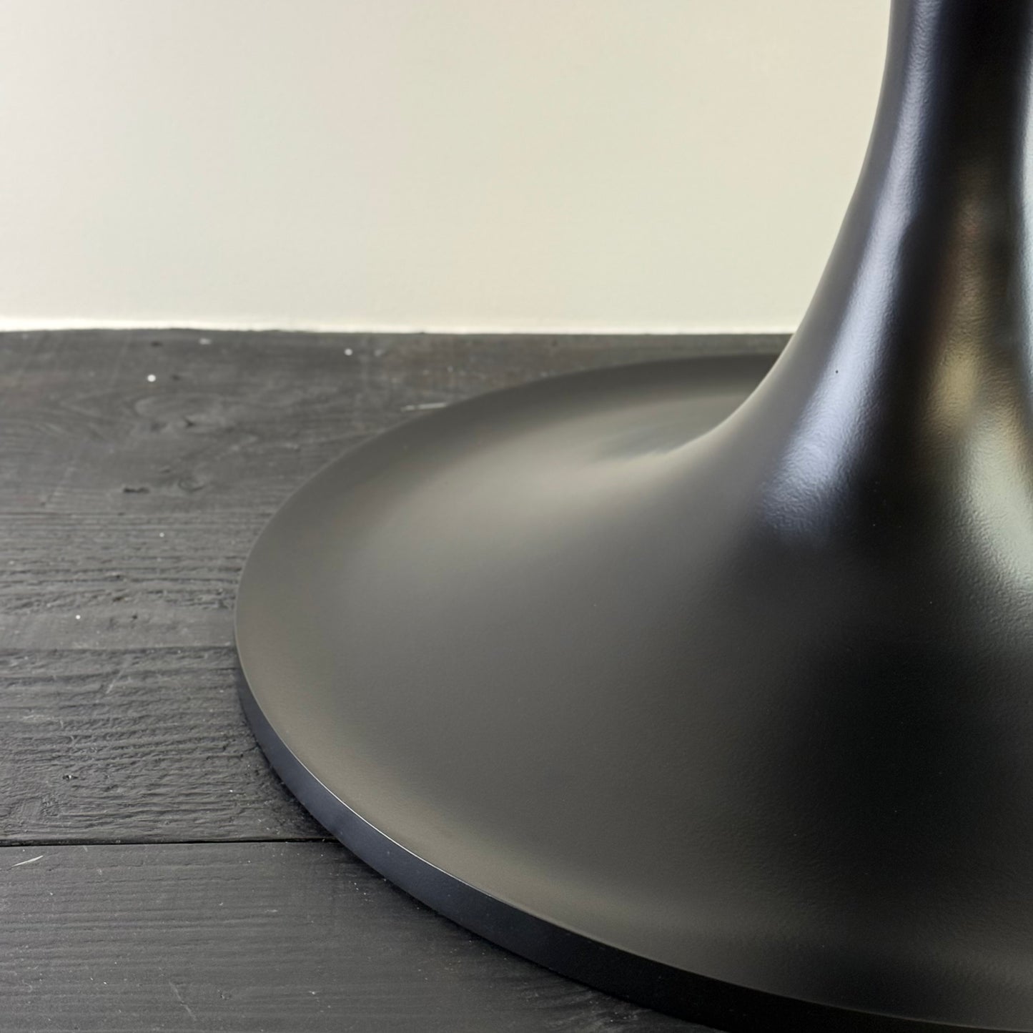 Matt Black Leather Seat 1970s Vintage Inspired Andy Stool Schoolhouse