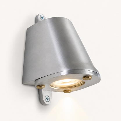 Holt - Sandblasted Aluminium Mast Down Wall Light - IP54 Outdoor & Bathroom