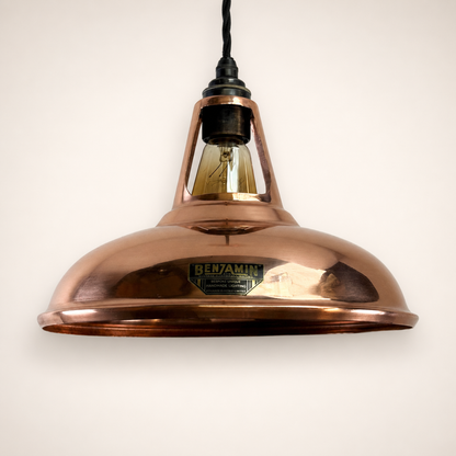 Cawston Solid Copper Coolicon Lampshade Pendant Light - 11 Inch