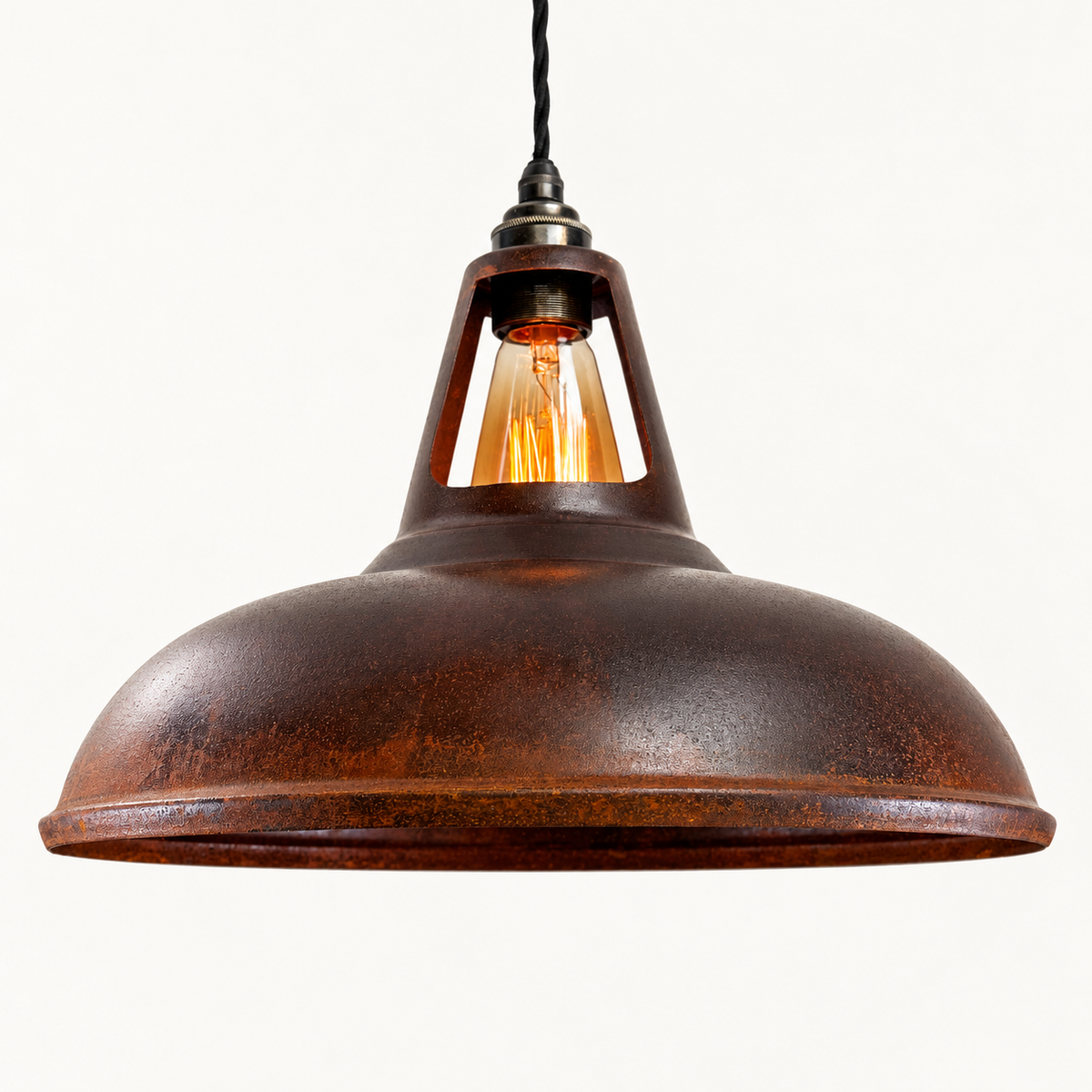 Cawston XL Rusted Coolicon Lampshade Pendant Light - 14 Inch