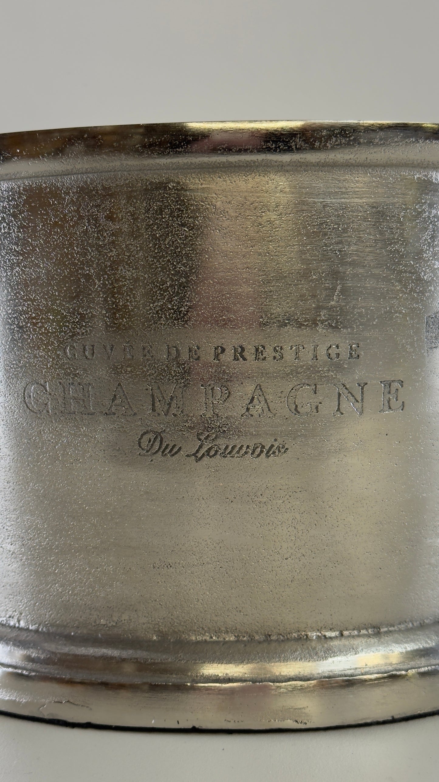 Great - Gatsby Solid Cast Engraved Champagne Ice Bucket | Wine Cooler *Factory Second*