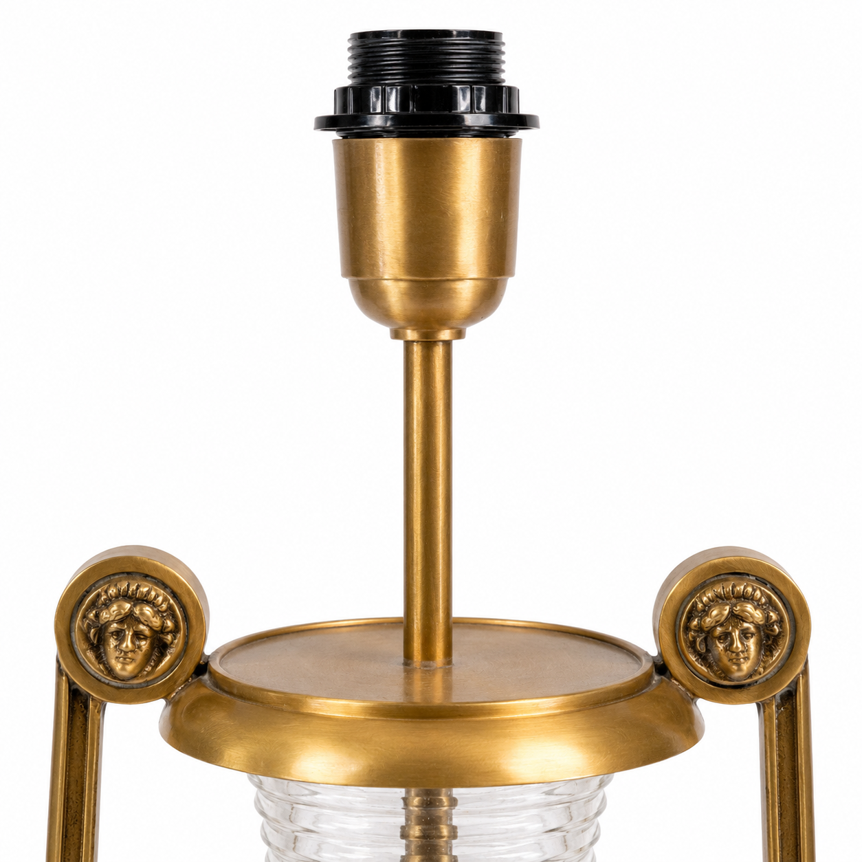Solid Brass & Glass Table Lamp Vintage Style | Bedroom | Bedside Reading Light