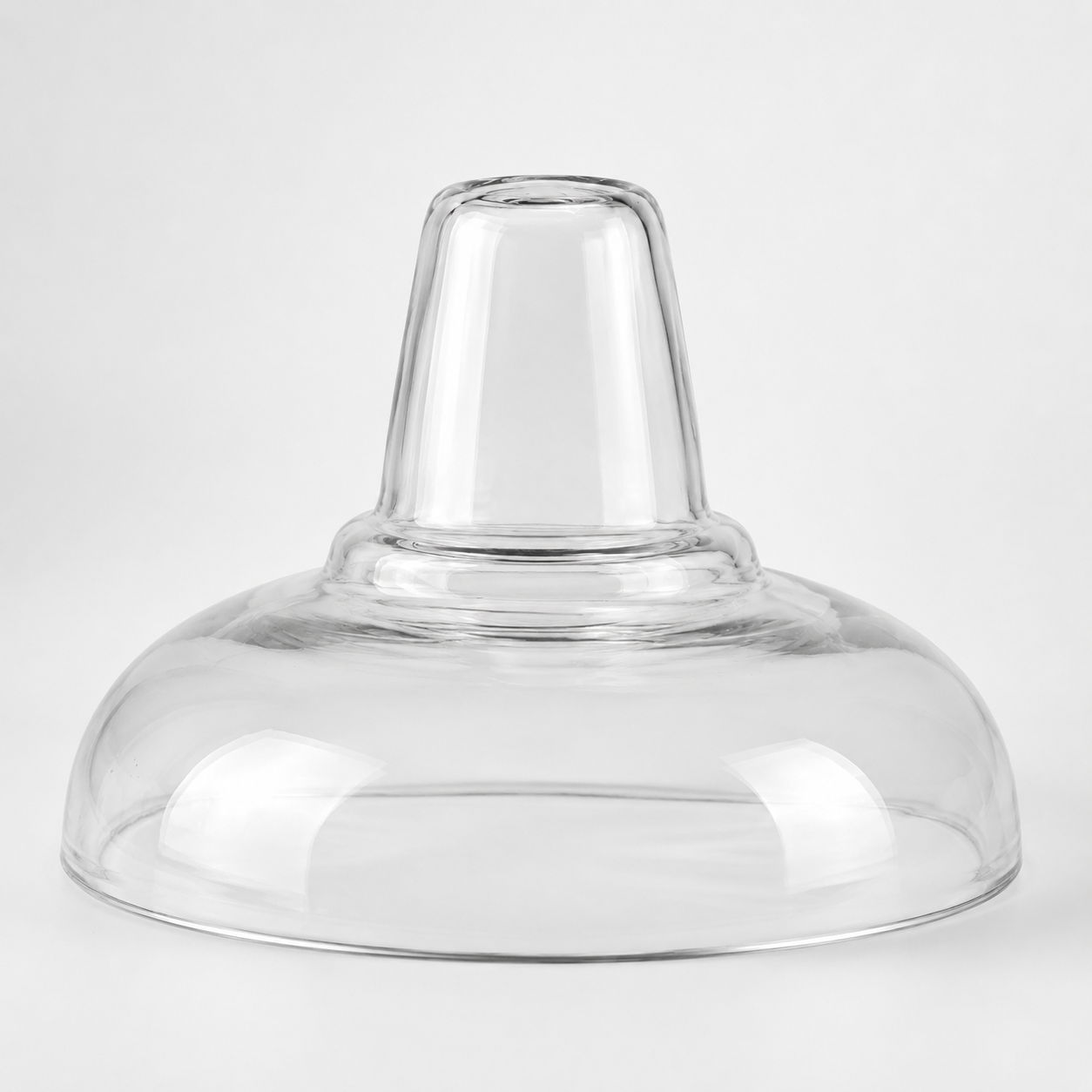 Cawston 11 Inch Solid Glass Lampshade | Vintage Holophane Style Shade