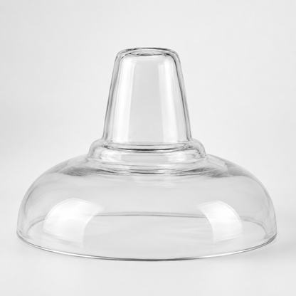 Cawston 11 Inch Solid Glass Lampshade | Vintage Holophane Style Shade