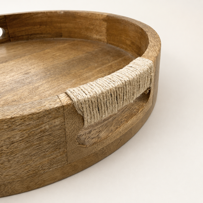 Moët & Chandon Champagne Medium Round Wooden Serving Tray - 31cm