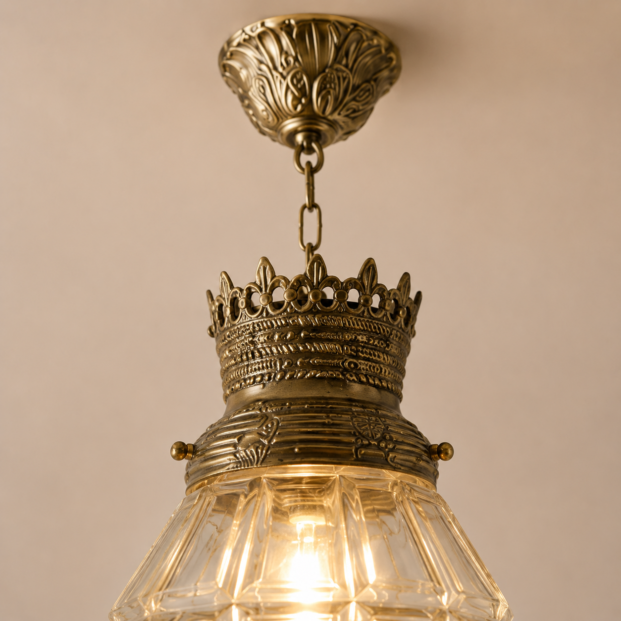 French Louis XIV Versailles Hanging Hall Lantern Pendant Light