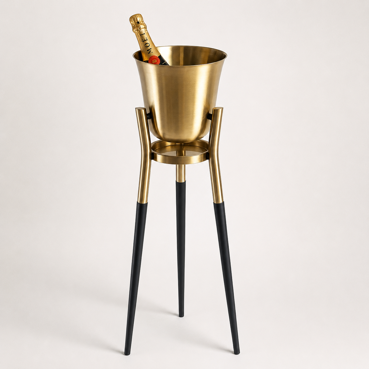 Rocket Antique Brass Tabletop & Floor Standing Champagne Cooler