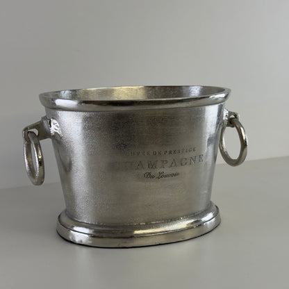 Great - Gatsby Solid Cast Engraved Champagne Ice Bucket | Wine Cooler *Factory Second*