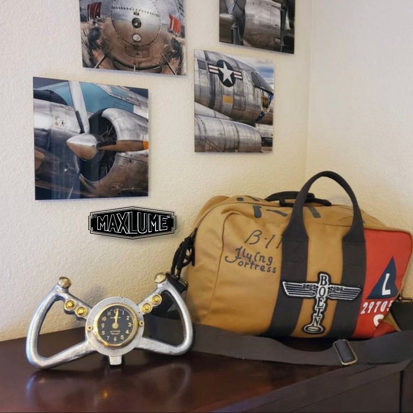 Cockpit Pilots Clock Aviator Solid Brass Compass Nautical Vintage Industrial Pilot Decor