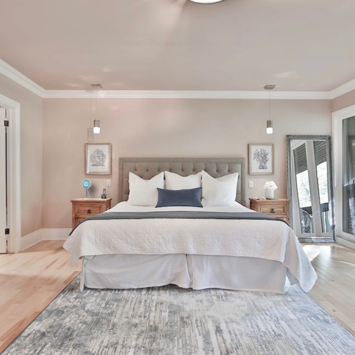 Maxlume ~ London Table Tripod Clock Polished Nickel Solid Brass Ship Nautical Vintage Industrial Decor