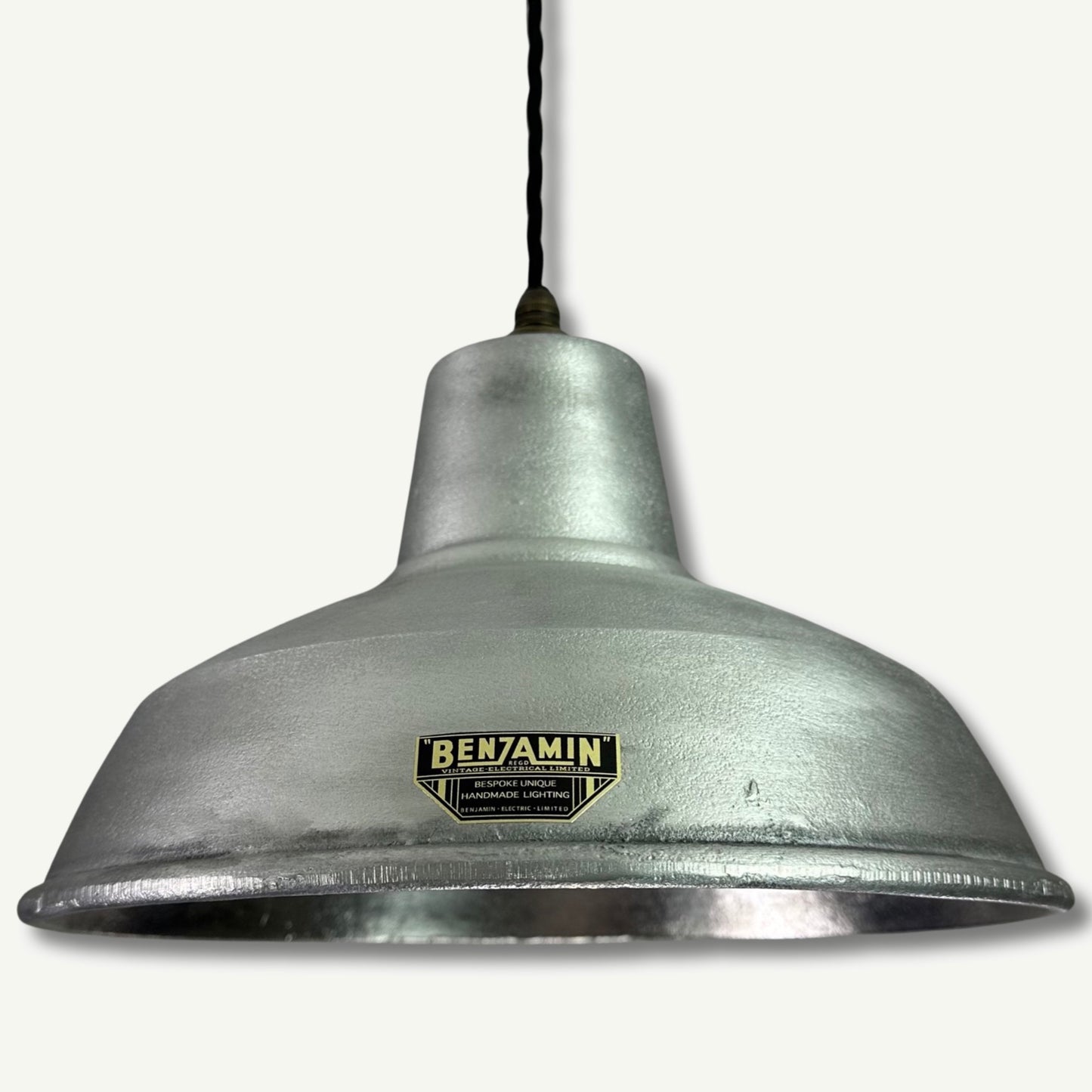 Filby ~ Solid Cast Industrial Lampshade Pendant Set Light ~ 12.5 Inch