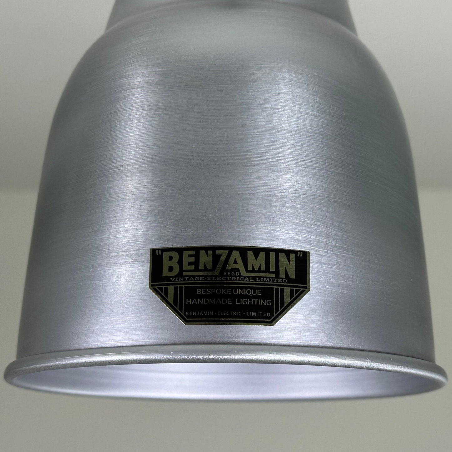 Coltishall ~ Silver Solid Steel Lampshade Pendant Set Light ~ 6 Inch