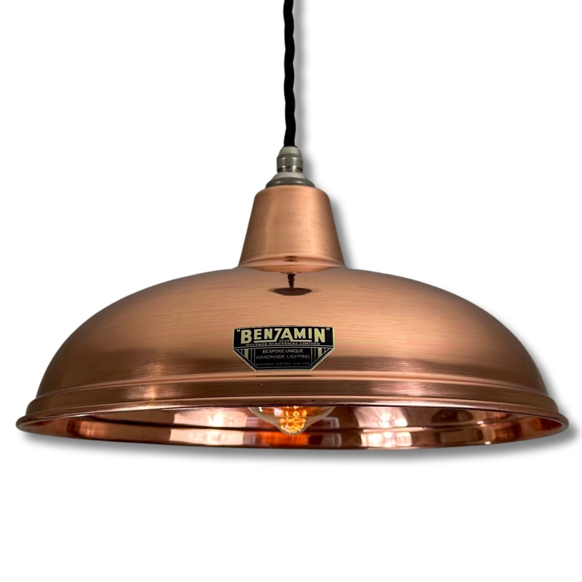 Sedgeford ~ Solid Copper Lampshade Pendant Ceiling Light ~ 12.5 Inch