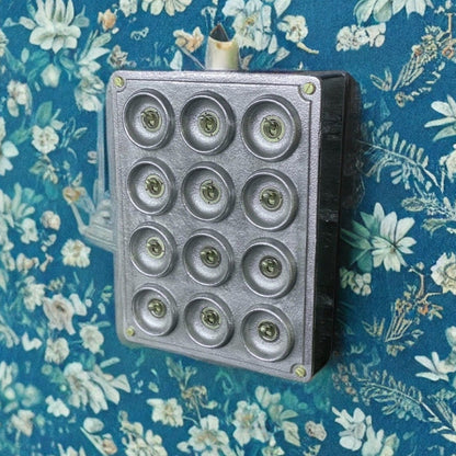 12 Gang 2 Way Galvanised Industrial Toggle Switch Light Panel