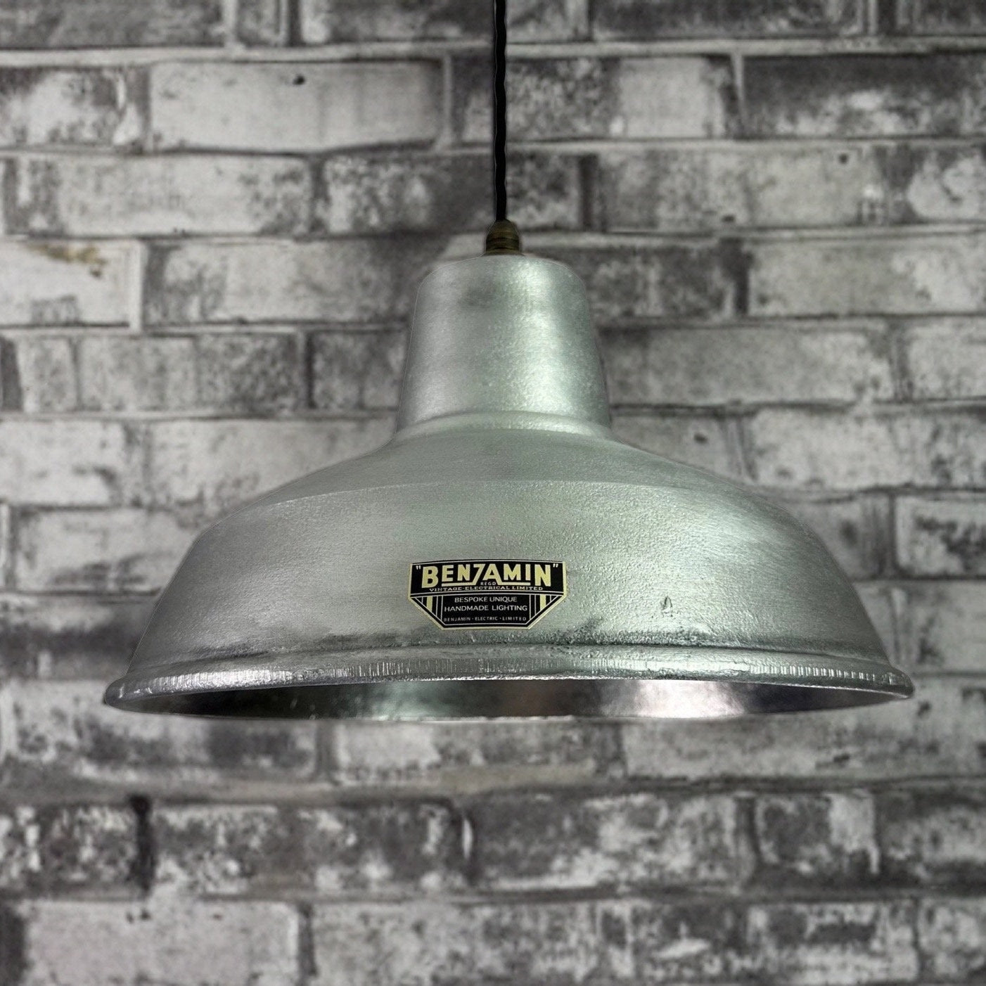Filby ~ Solid Cast Industrial Lampshade Pendant Set Light ~ 12.5 Inch