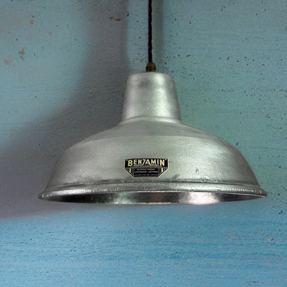 Filby ~ Solid Cast Industrial Lampshade Pendant Set Light ~ 12.5 Inch