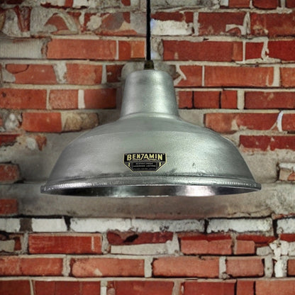 Filby ~ Solid Cast Industrial Lampshade Pendant Set Light ~ 12.5 Inch