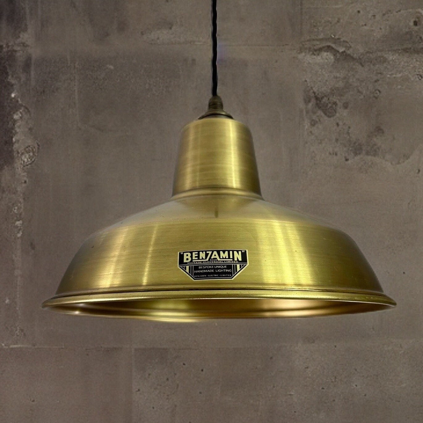 Filby ~ Antique Brass Lampshade Pendant Ceiling Light ~ 12.5 Inch
