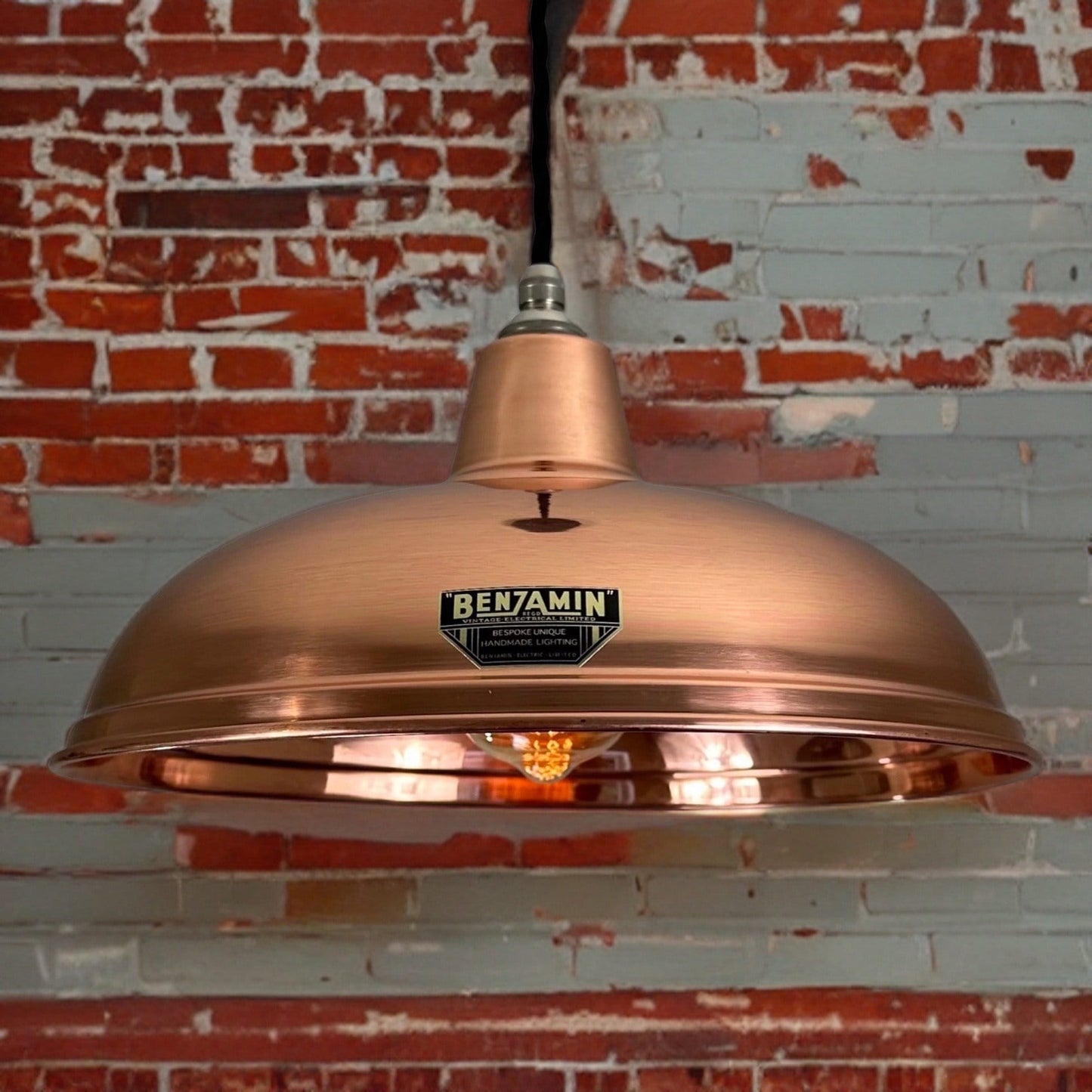 Sedgeford ~ Solid Copper Lampshade Pendant Ceiling Light ~ 12.5 Inch