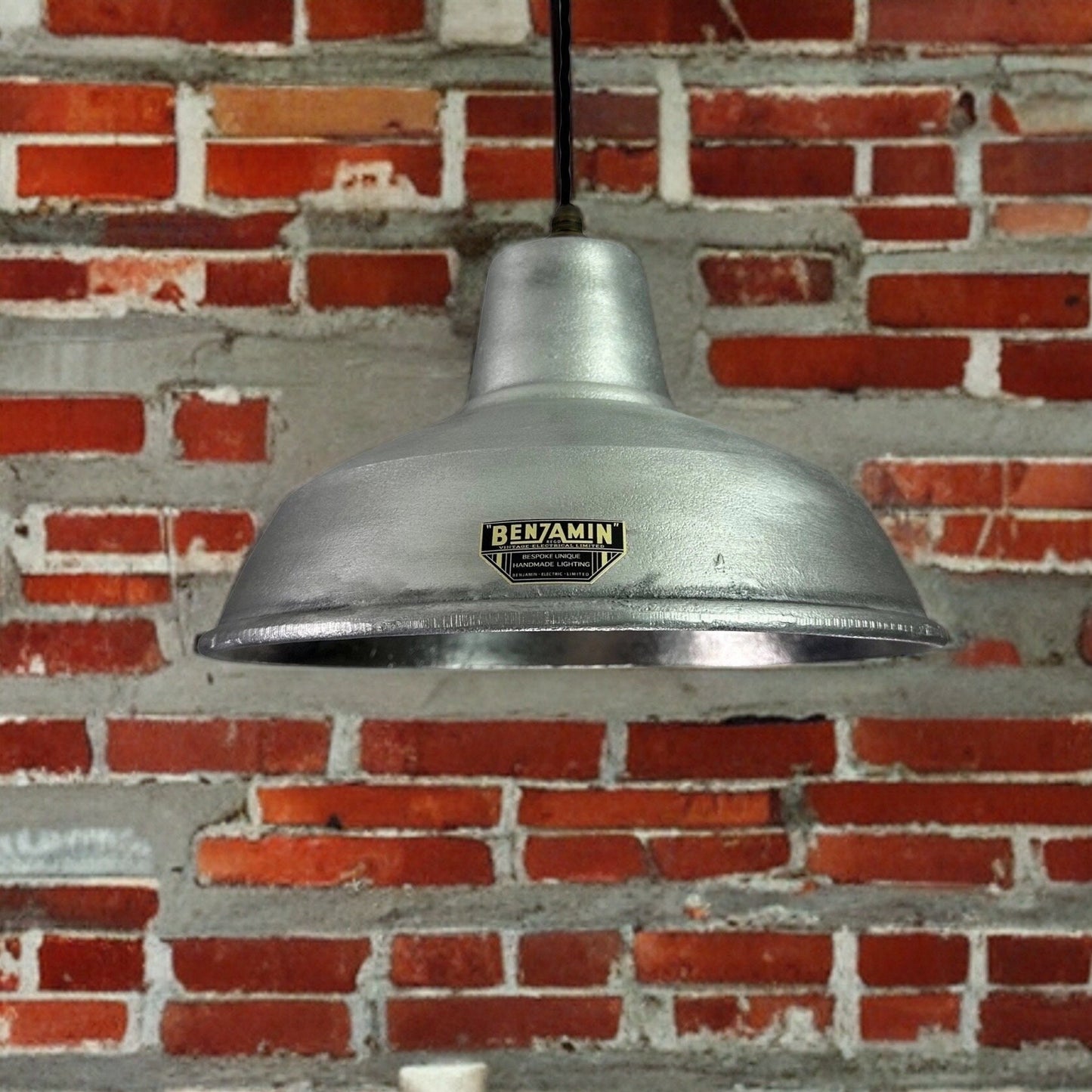 Filby ~ Solid Cast Industrial Lampshade Pendant Set Light ~ 12.5 Inch