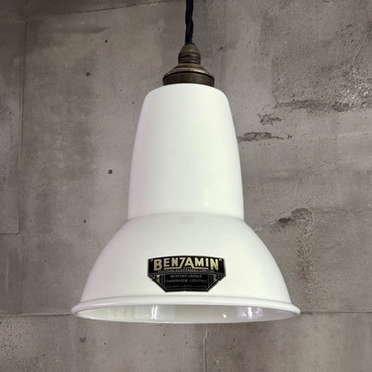 Alby ~ Linen White Shade Pendant Set Light ~ 6 Inch