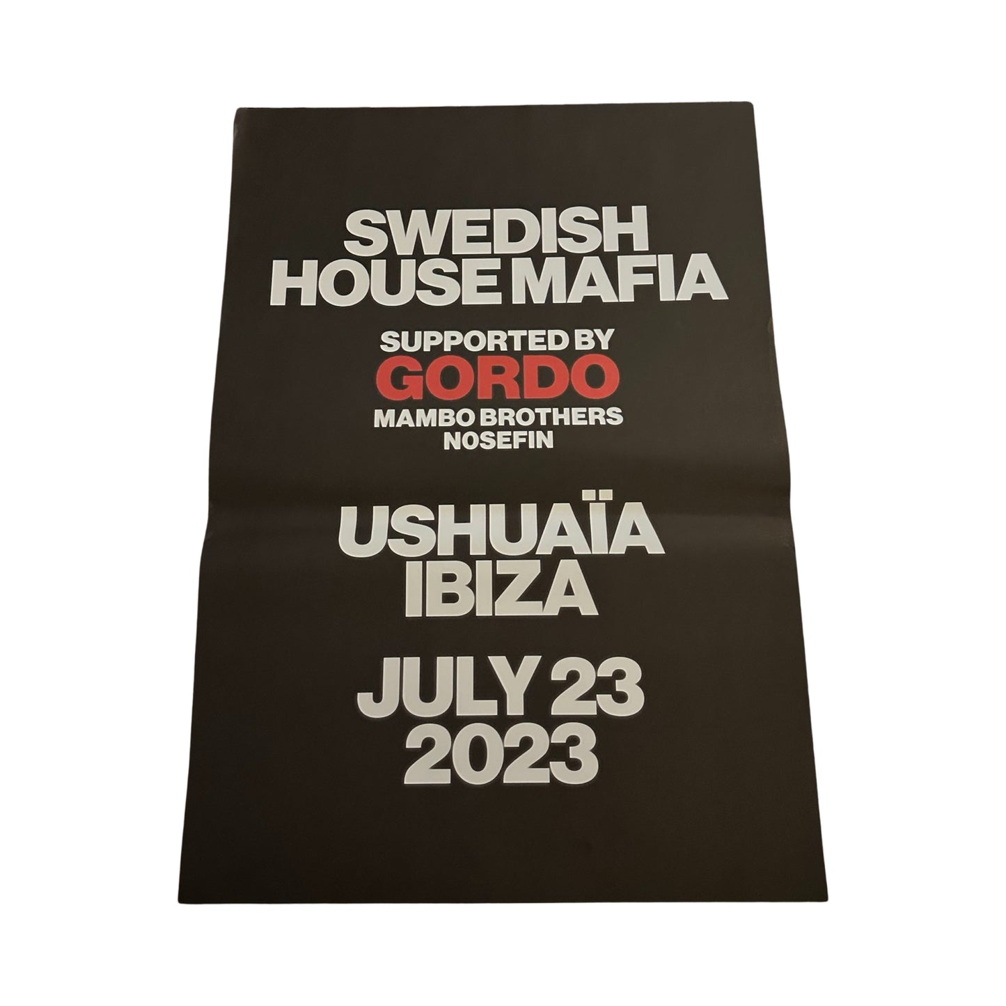 Swedish House Mafia ~ Genuine Ushuaia Ibiza Framed Dj Artwork | Hi Ibiza | Luxury Black Frame