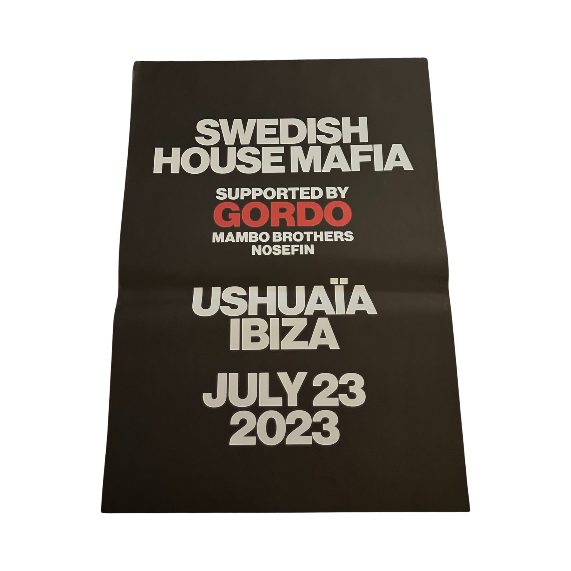 Swedish House Mafia ~ Genuine Ushuaia Ibiza Framed Dj Artwork | Hi Ibiza | Luxury Black Frame